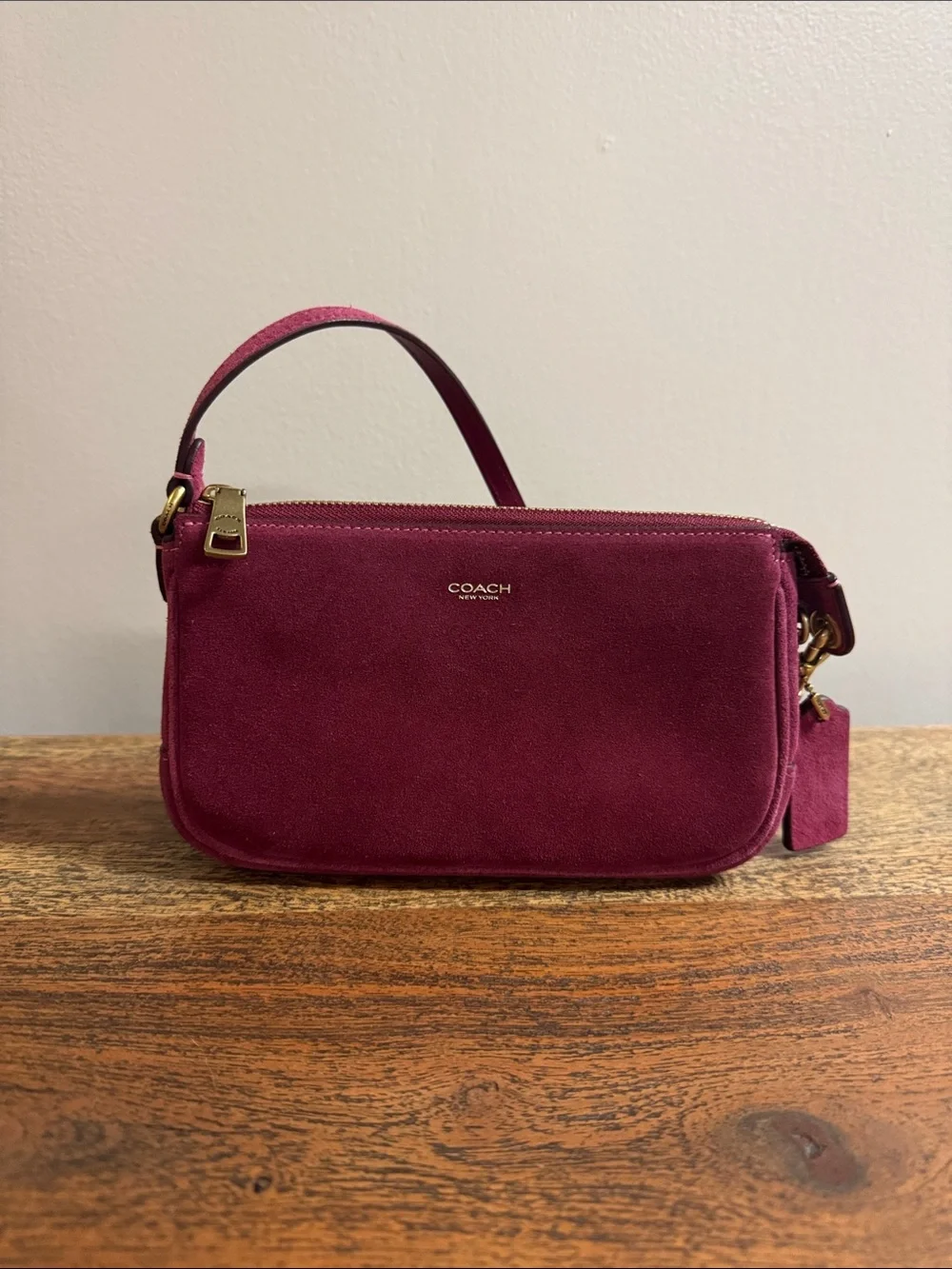 NWOT Coach Plaza Bag 18 Dark Fuchsia